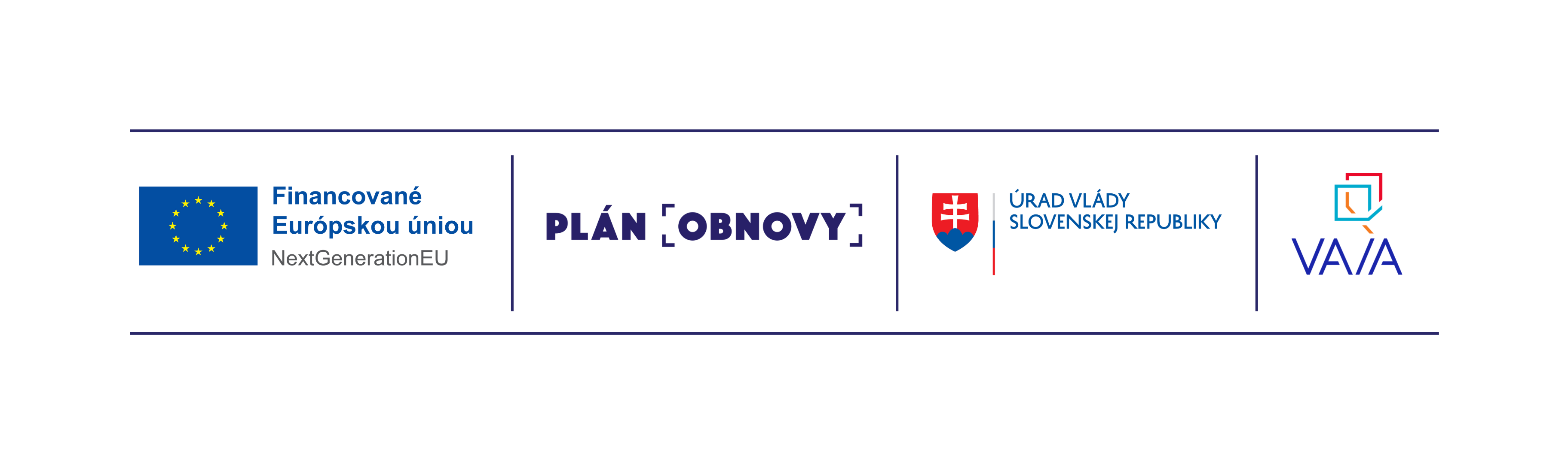 Financované Európskou úniou NextGenerationEU, Plán obnovy, Úrad vlády Slovenskej republiky a VAIA